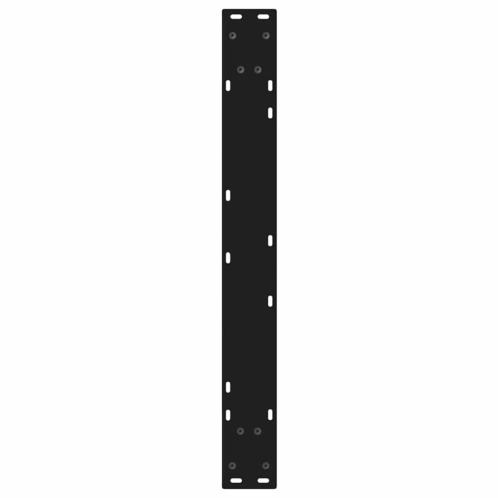 spisebordsben 2 stk. sort 80 x (72-73,3) cm stål