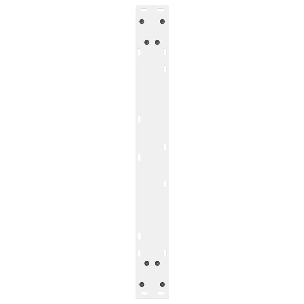 spisebordsben 2 stk. hvid 80 x (72-73,3) cm stål