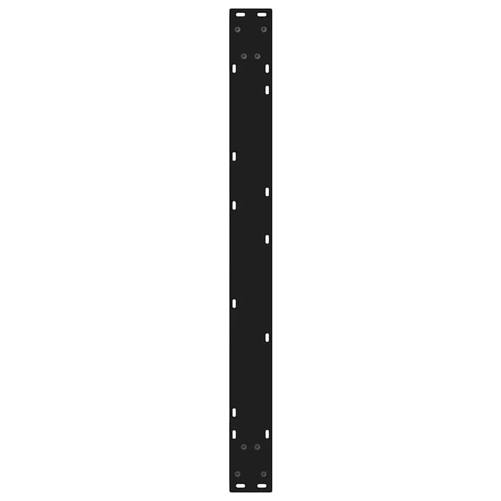 spisebordsben 2 stk. sort 90 x (72-73,3) cm stål