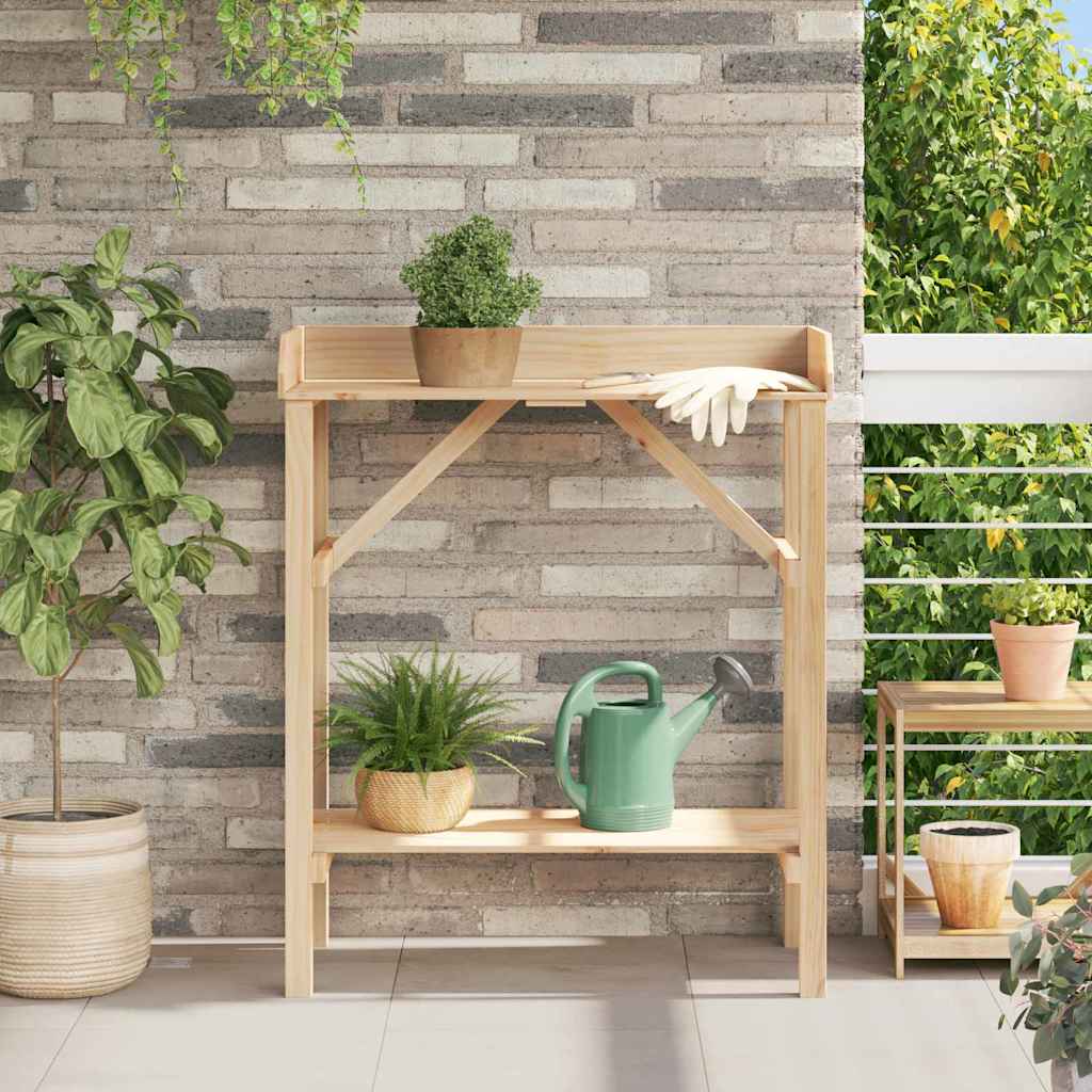Plantebord Naturfarvet 75 x 40 x 90 cm Solid fyrretræ