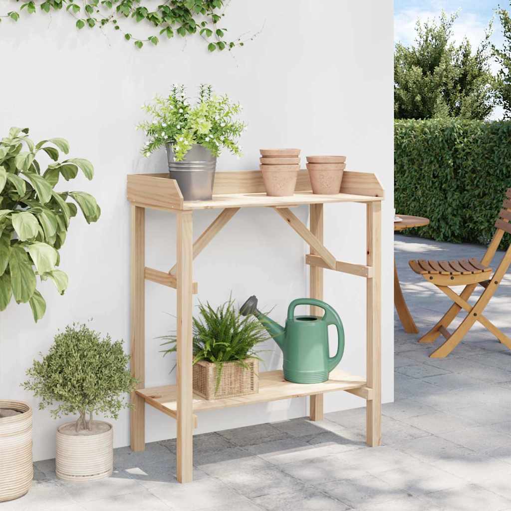Plantebord Naturfarvet 75 x 40 x 90 cm Solid fyrretræ