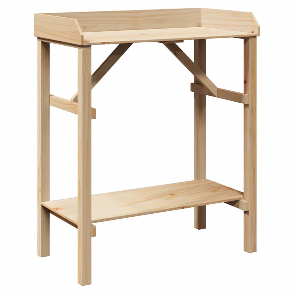 Plantebord Naturfarvet 75 x 40 x 90 cm Solid fyrretræ