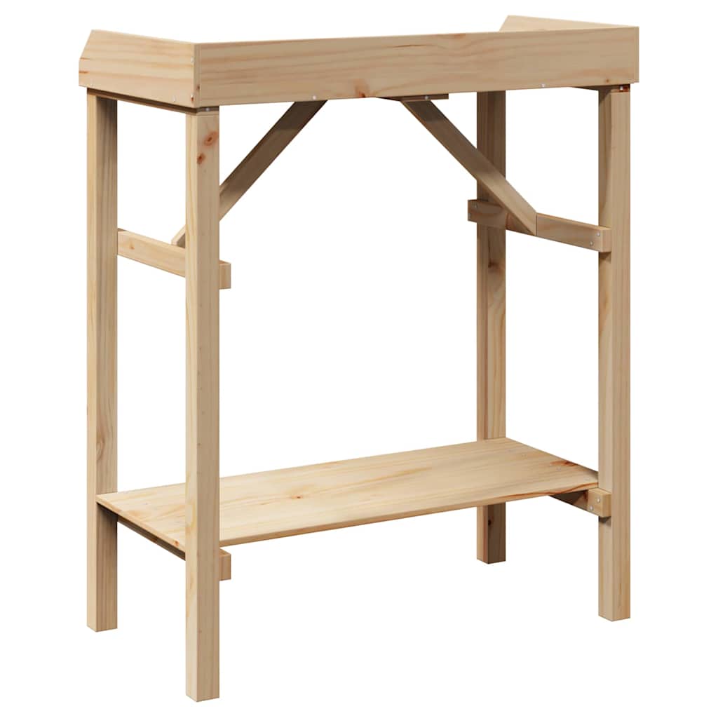 Plantebord Naturfarvet 75 x 40 x 90 cm Solid fyrretræ