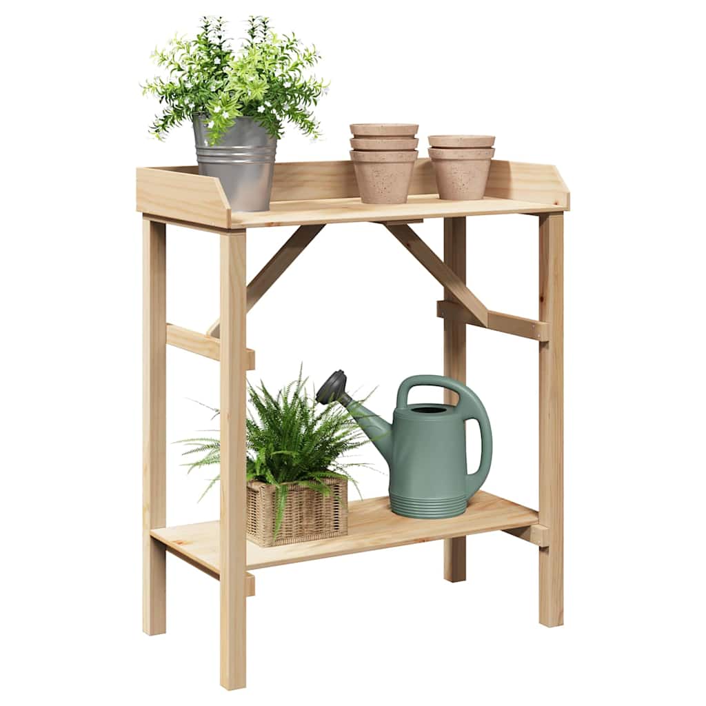 Plantebord Naturfarvet 75 x 40 x 90 cm Solid fyrretræ