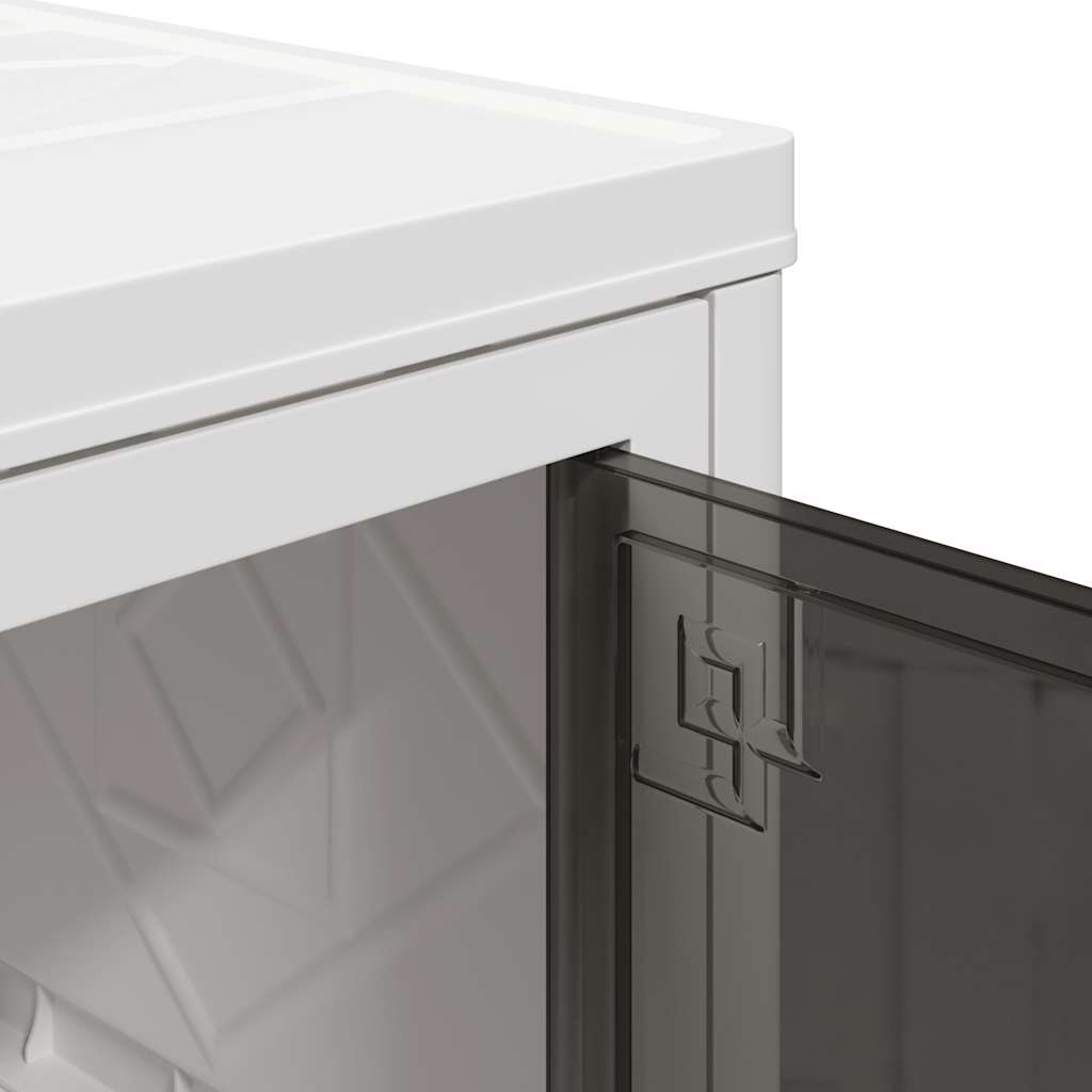 Stabelbar opbevaringskasse med hjul 5-etagers 75 L 64x40x179 cm
