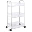 opbevaringsvogn i 3 niveauer transparent 37x28x68 cm akryl