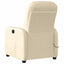 eldrevet massagestol stof cremefarvet