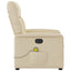 eldrevet massagestol stof cremefarvet