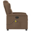 eldrevet massagestol stof brun