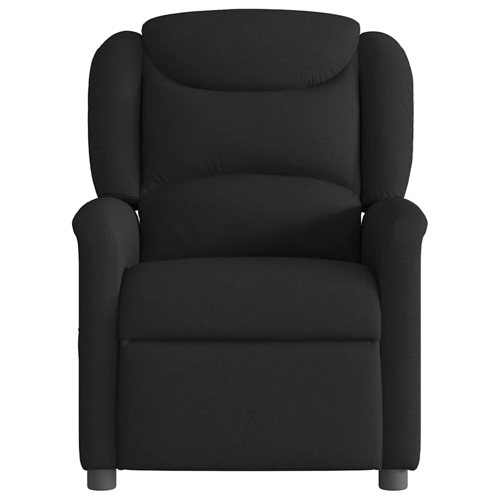 eldrevet massagestol stof sort