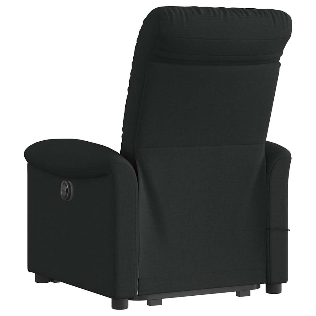 løftestol med massage stof sort