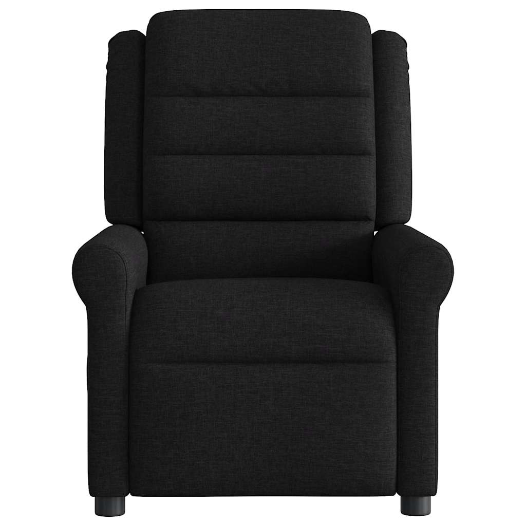 eldrevet massagestol stof sort