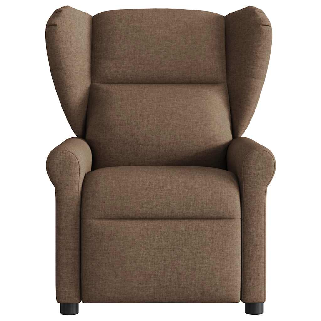 eldrevet massagestol stof brun