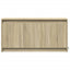 tv-bord med LED-lys 100x34x50 cm konstrueret træ sonoma-eg