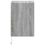 væghængt tv-bord m. LED-lys 41x31x45 cm grå sonoma-eg