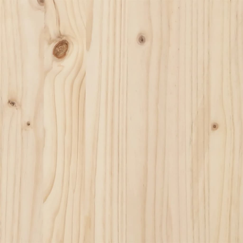 sengeramme med sengegavl 75x190 cm massivt fyrretræ