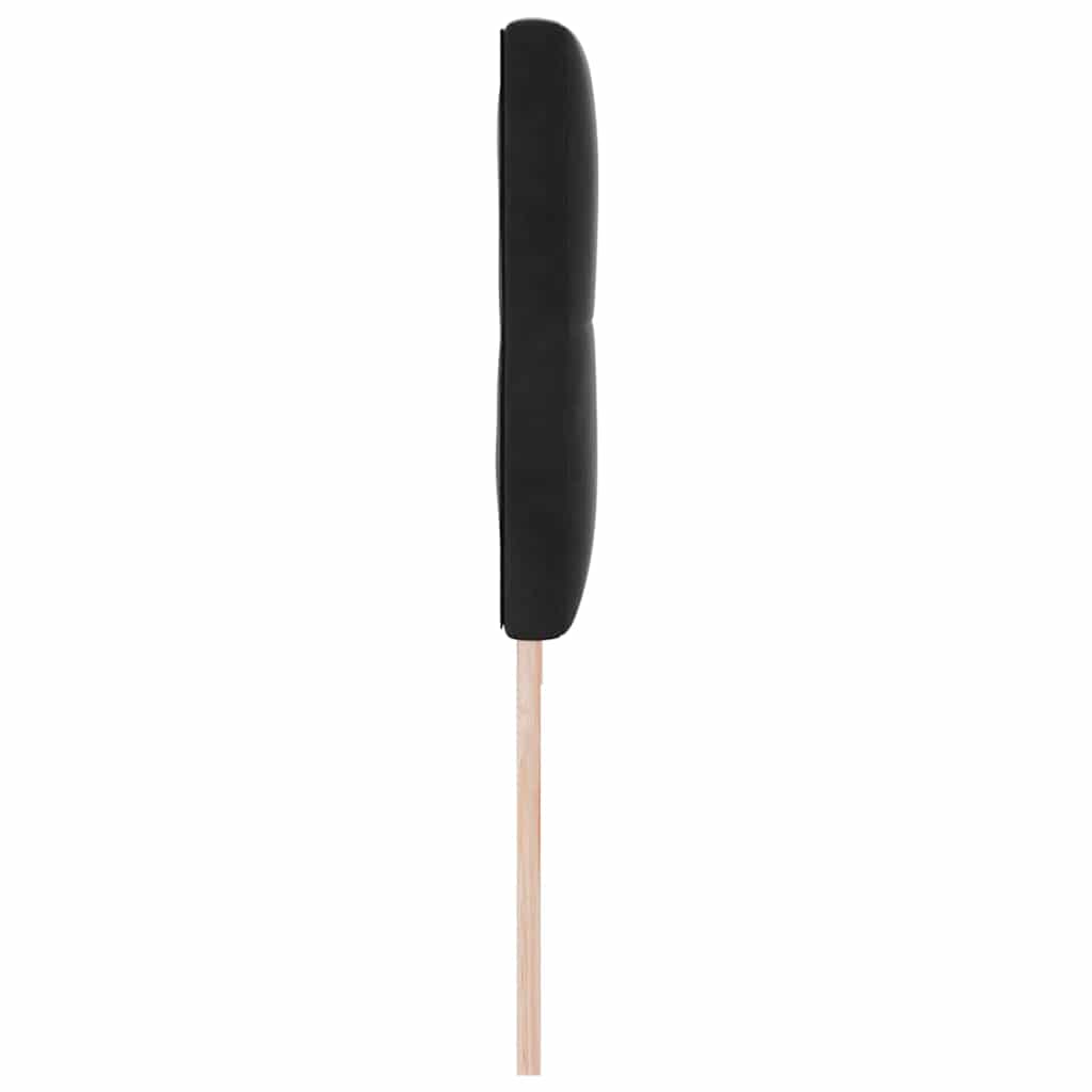 LED sengegavl med LED-lysstrimler Sort 200 cm Fløjl