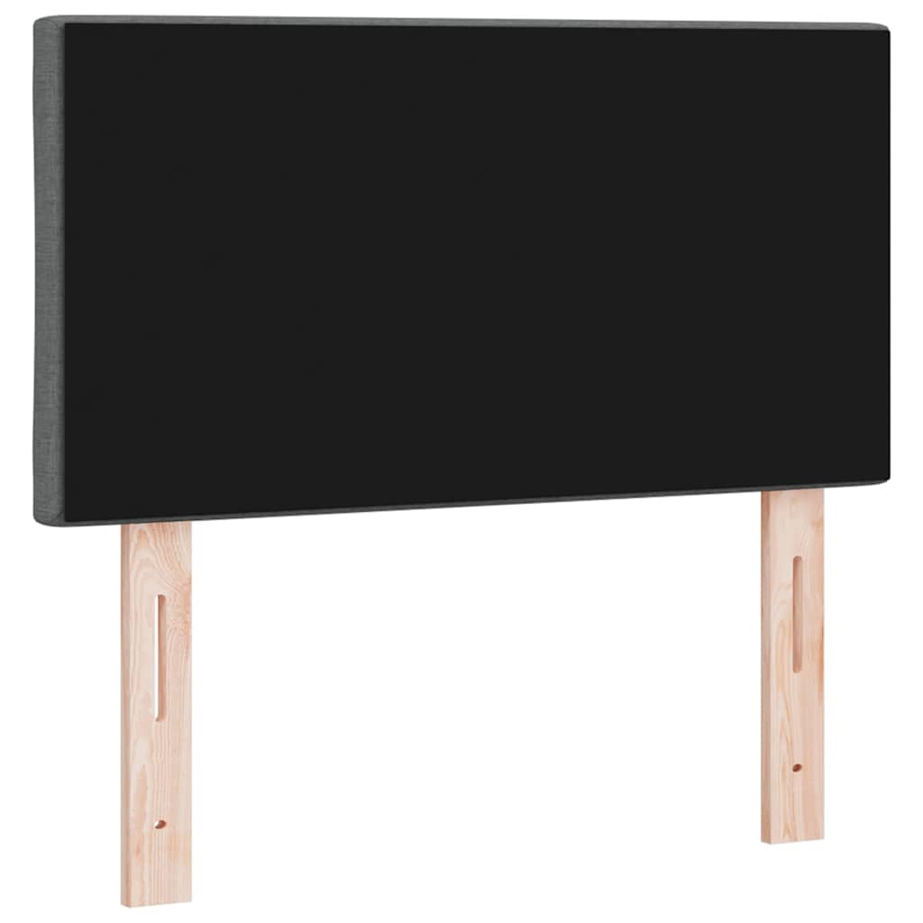 LED sengegavl Grå Stof