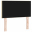LED sengegavl Creme Stof