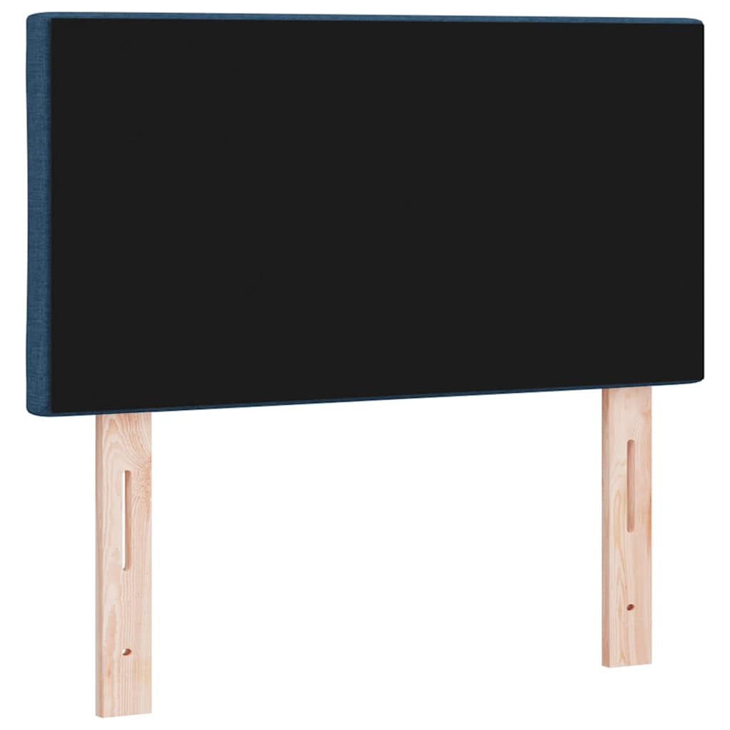 LED sengegavl Blå Stof