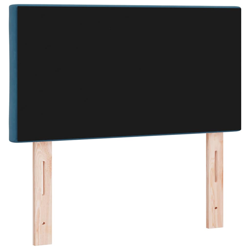 LED sengegavl Mørk blå 80 cm Fløjl