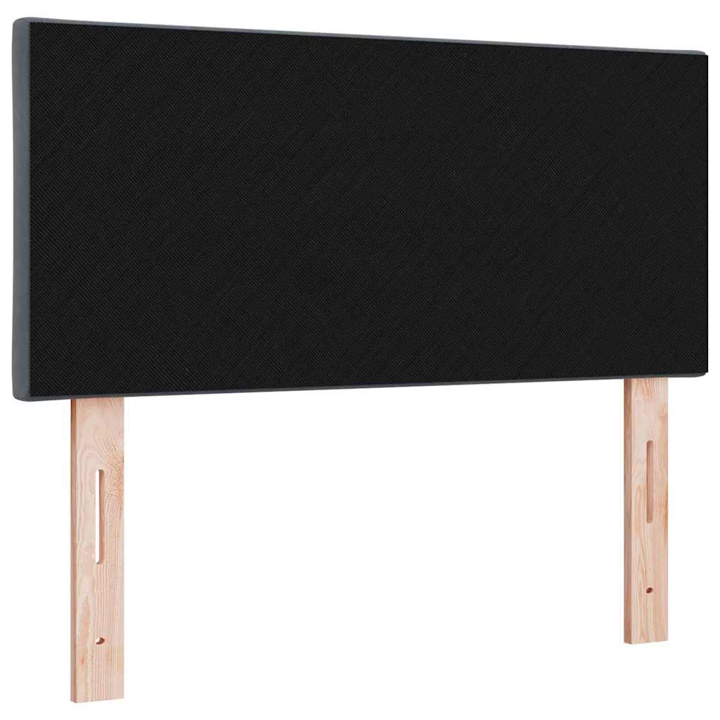 LED sengegavl Mørkegrå 90 cm Fløjl