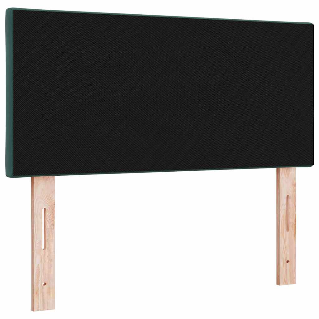 LED sengegavl Mørkegrøn 90 cm Fløjl