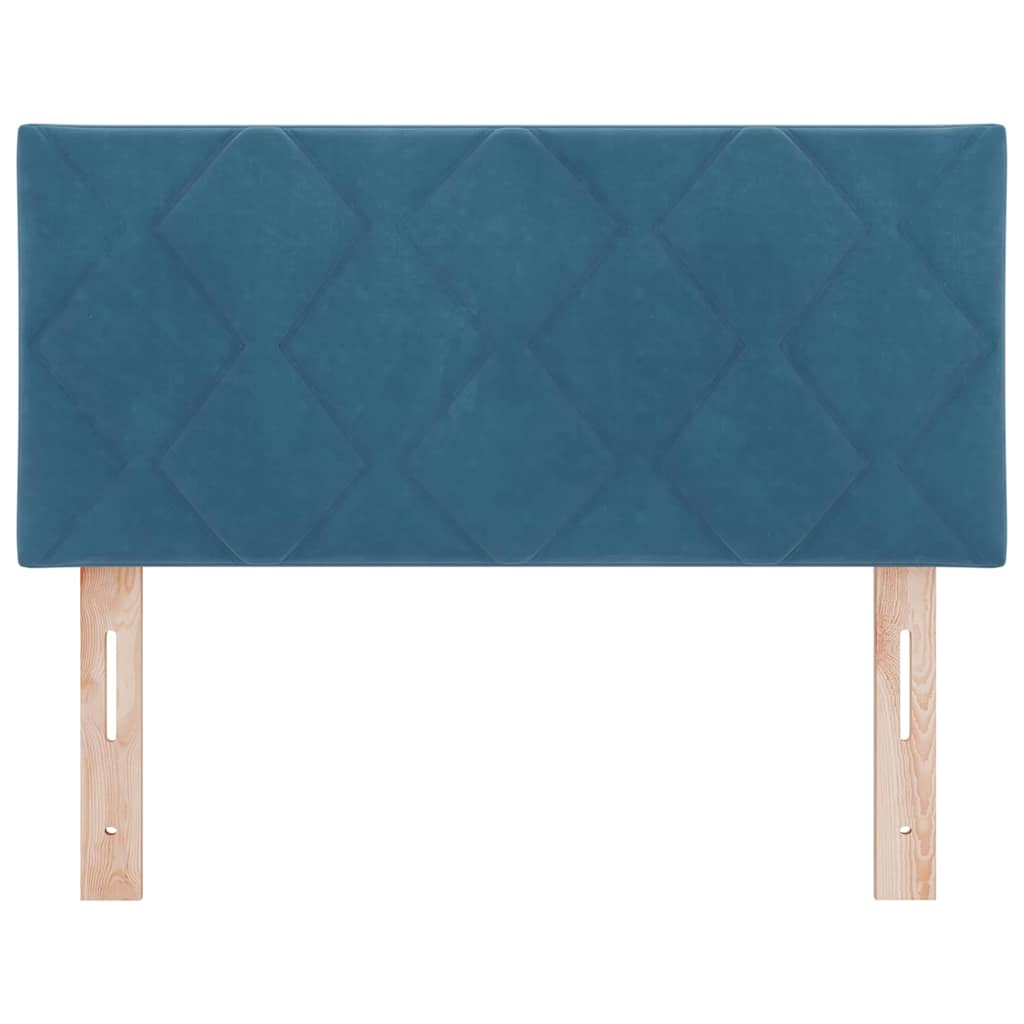 LED sengegavl Mørk blå 90 cm Fløjl