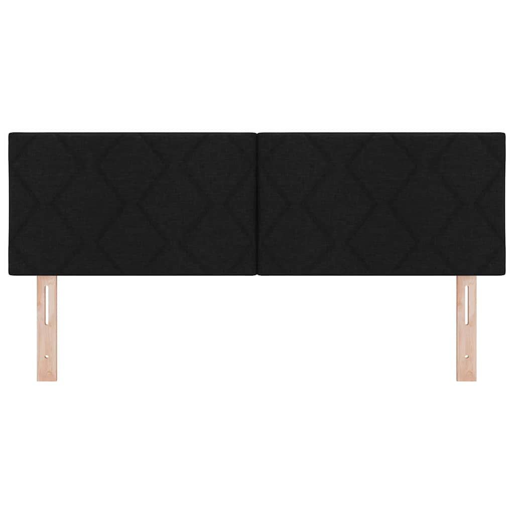 LED sengegavl Sort Stof