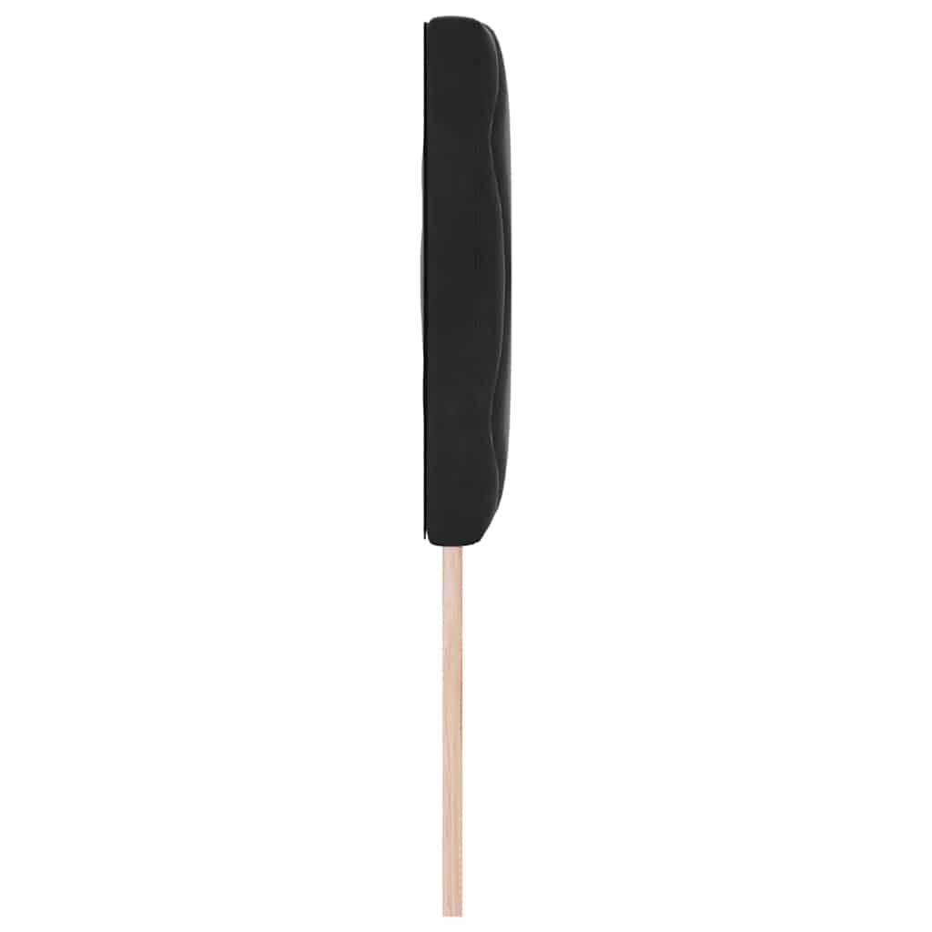LED sengegavl Sort 160 cm Fløjl