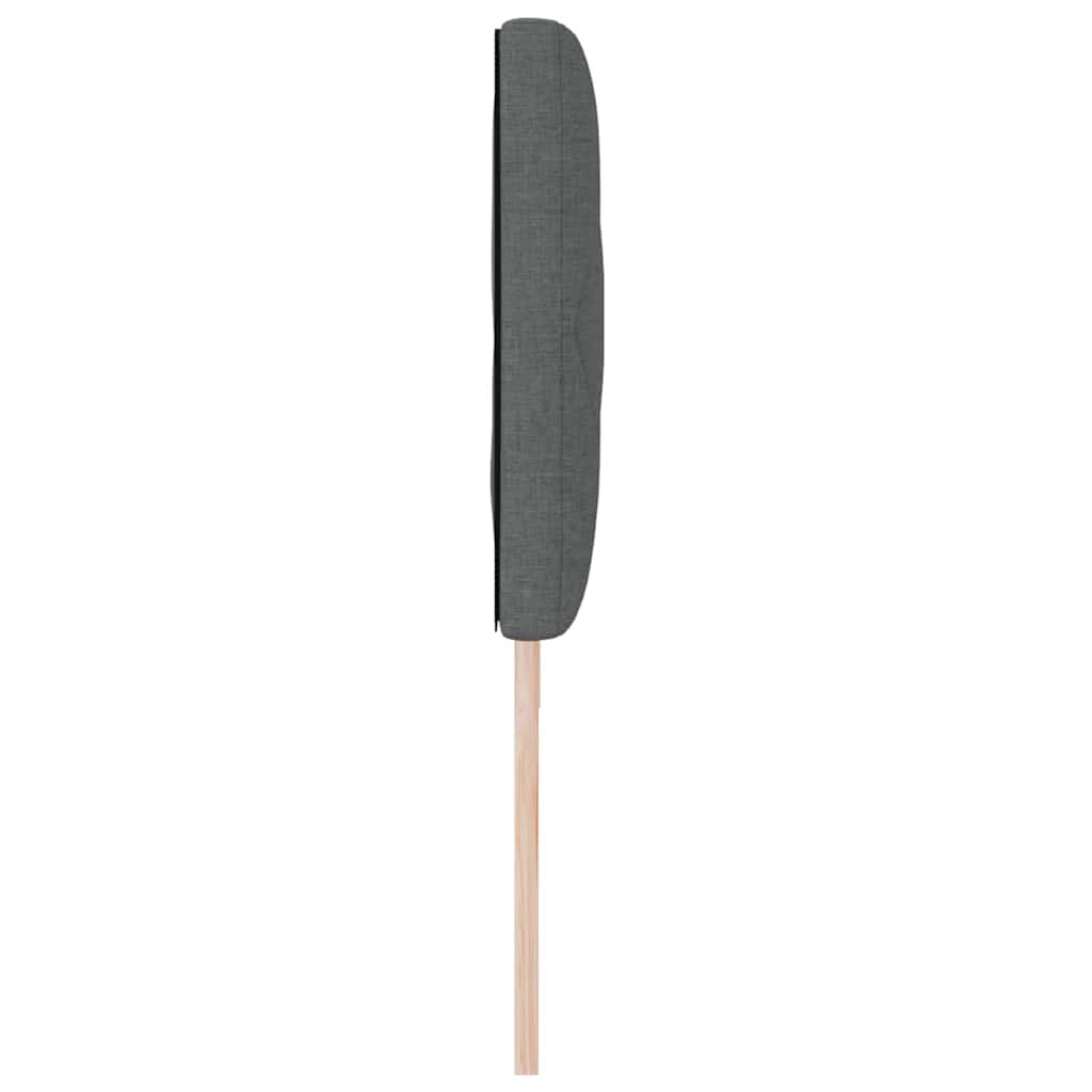 LED sengegavl Grå 180 cm Stof