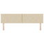 LED sengegavl Creme 180 cm Stof