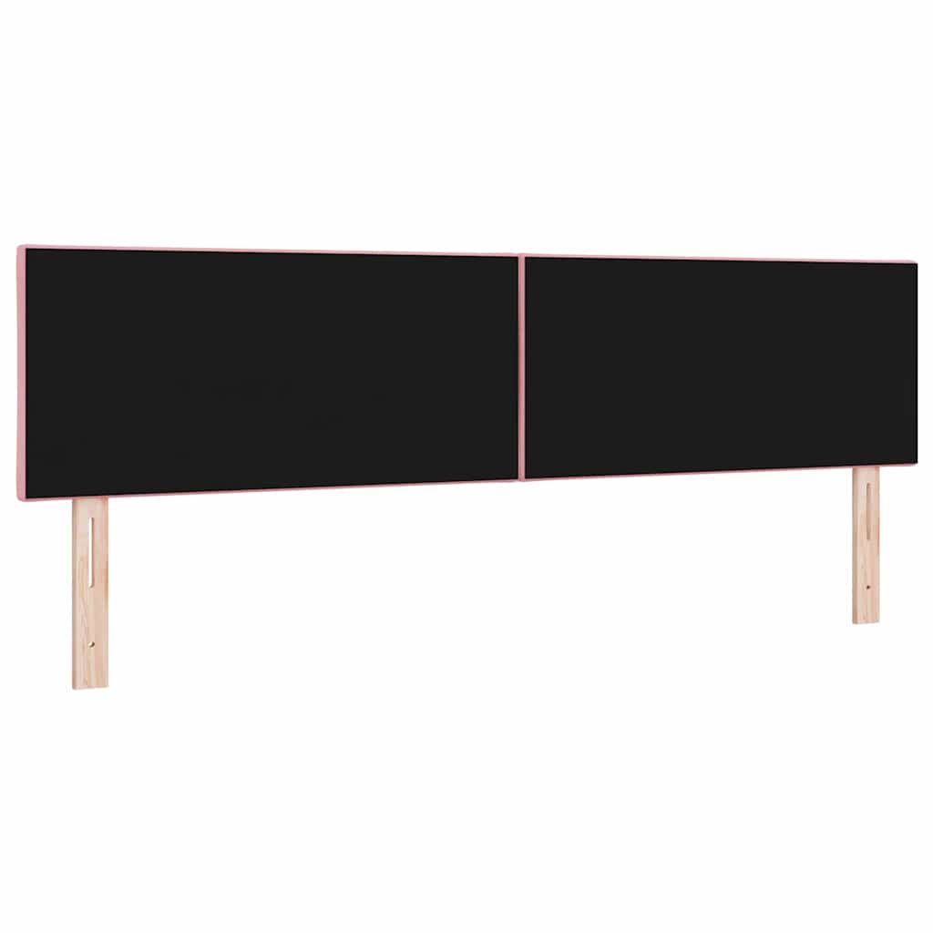 LED sengegavl Lyserød 180 cm Fløjl