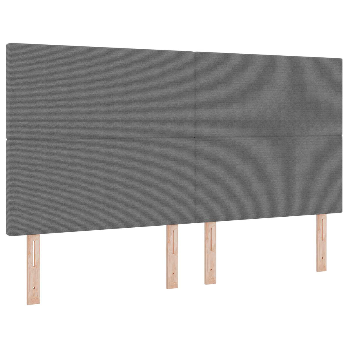 LED sengegavl med LED-lysstrimler Lysegrå 180 cm Velourstof