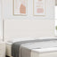 LED sengegavl med LED-lysstrimler Creme 200 cm Velourstof