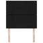 LED sengegavl med LED-lysstrimler Sort 80 cm Stof