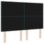 LED sengegavl med LED-lysstrimler Grøn 144 cm Fløjl