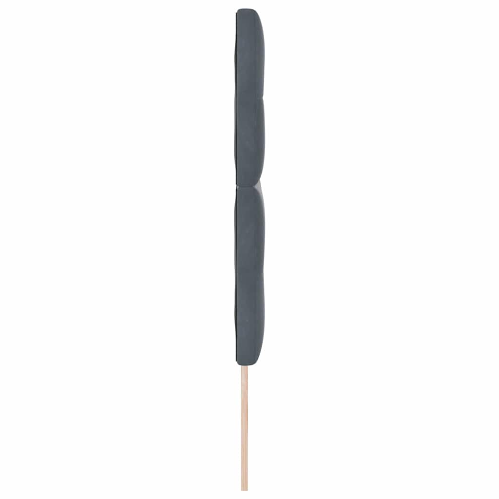 LED sengegavl med LED-lysstrimler Grå 160 cm Fløjl