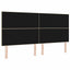 LED sengegavl med LED-lysstrimler Creme 200 cm Stof