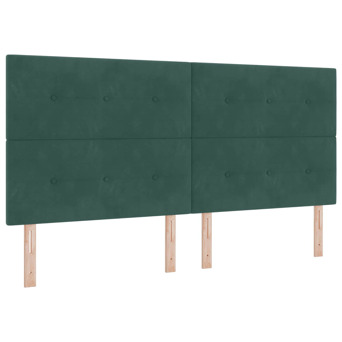 LED sengegavl med LED-lysstrimler Grøn 200 cm Fløjl