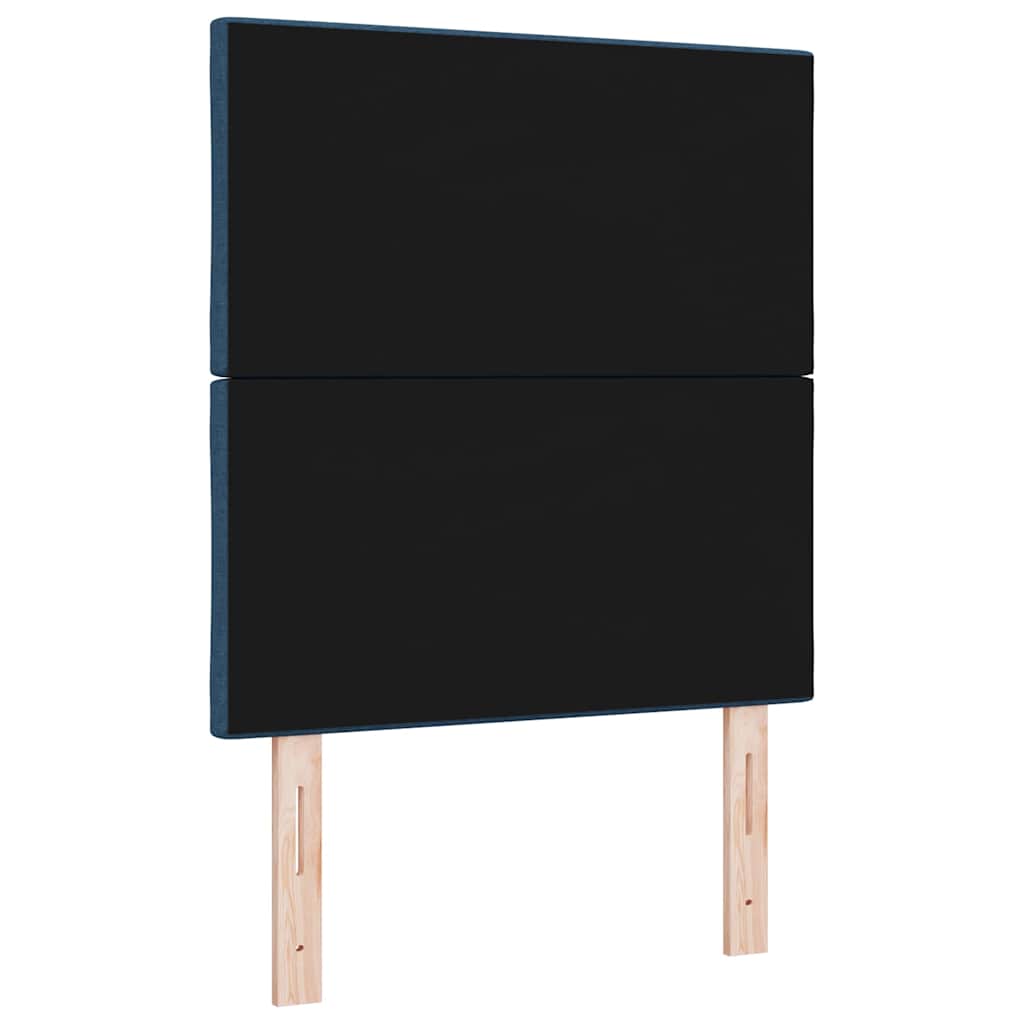 LED sengegavl Blå 80 cm Stof