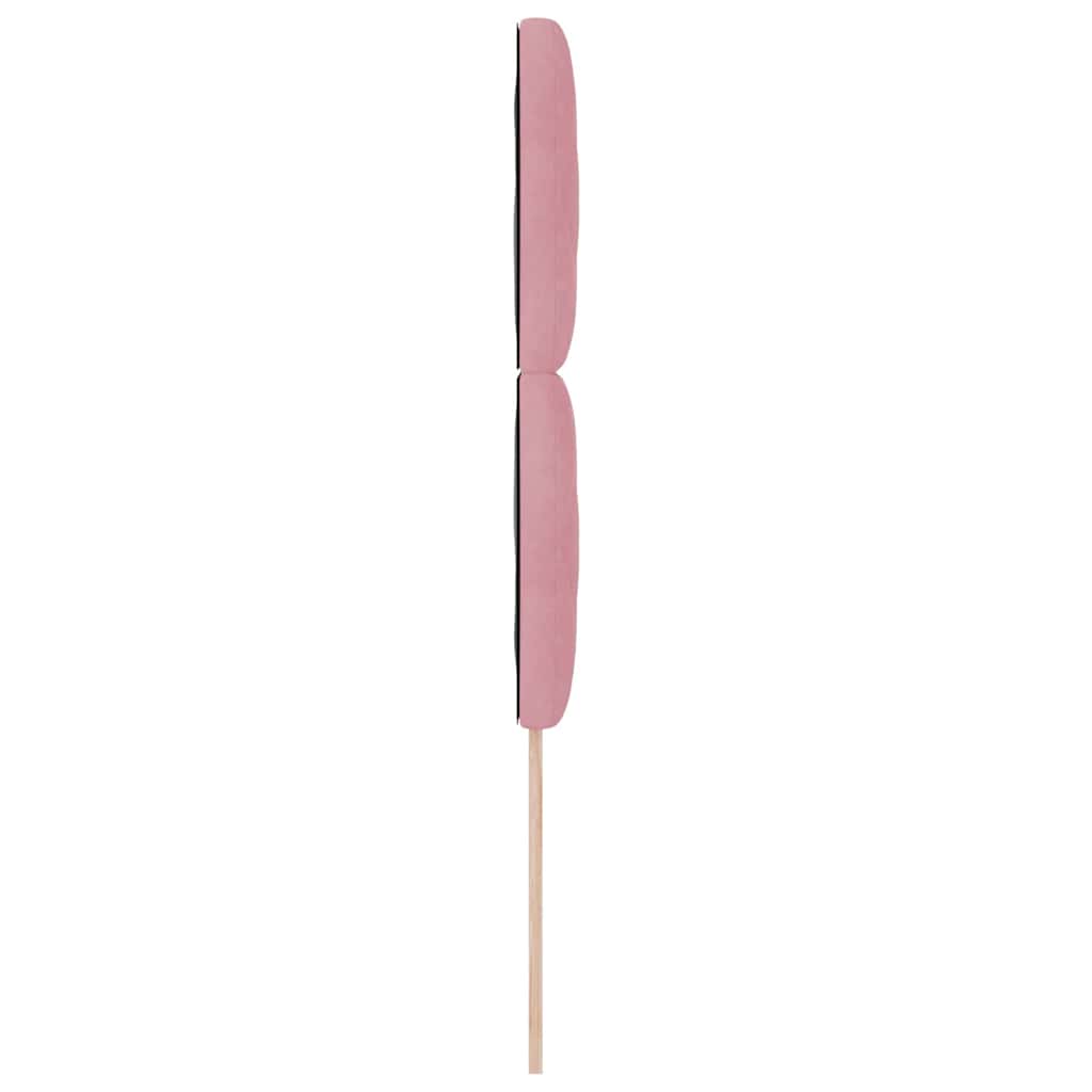 LED sengegavl Lyserød 90 cm Fløjl