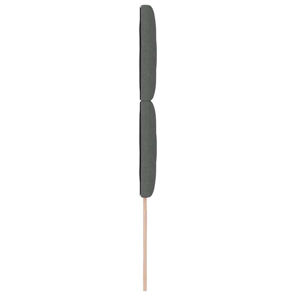 LED sengegavl Grå 100 cm Stof