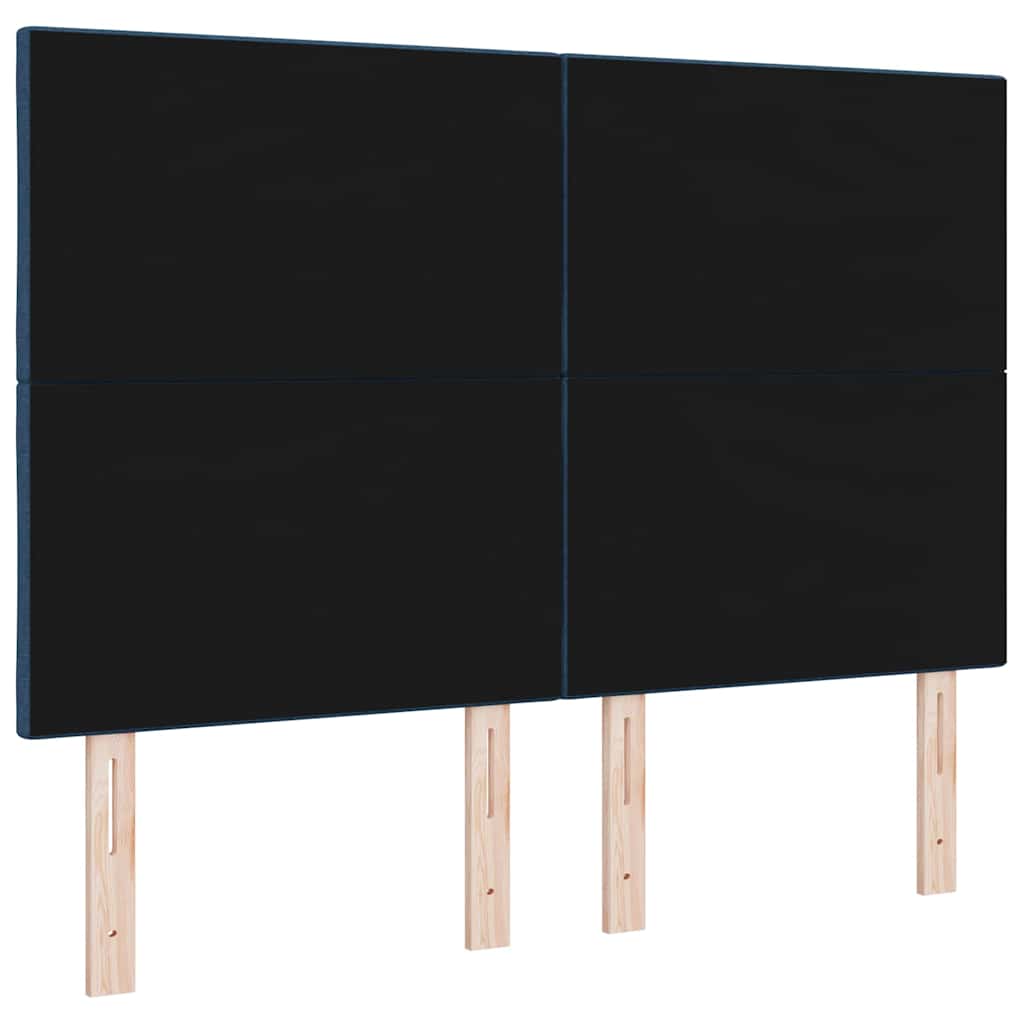 LED sengegavl Lysegrå 144 cm Stof