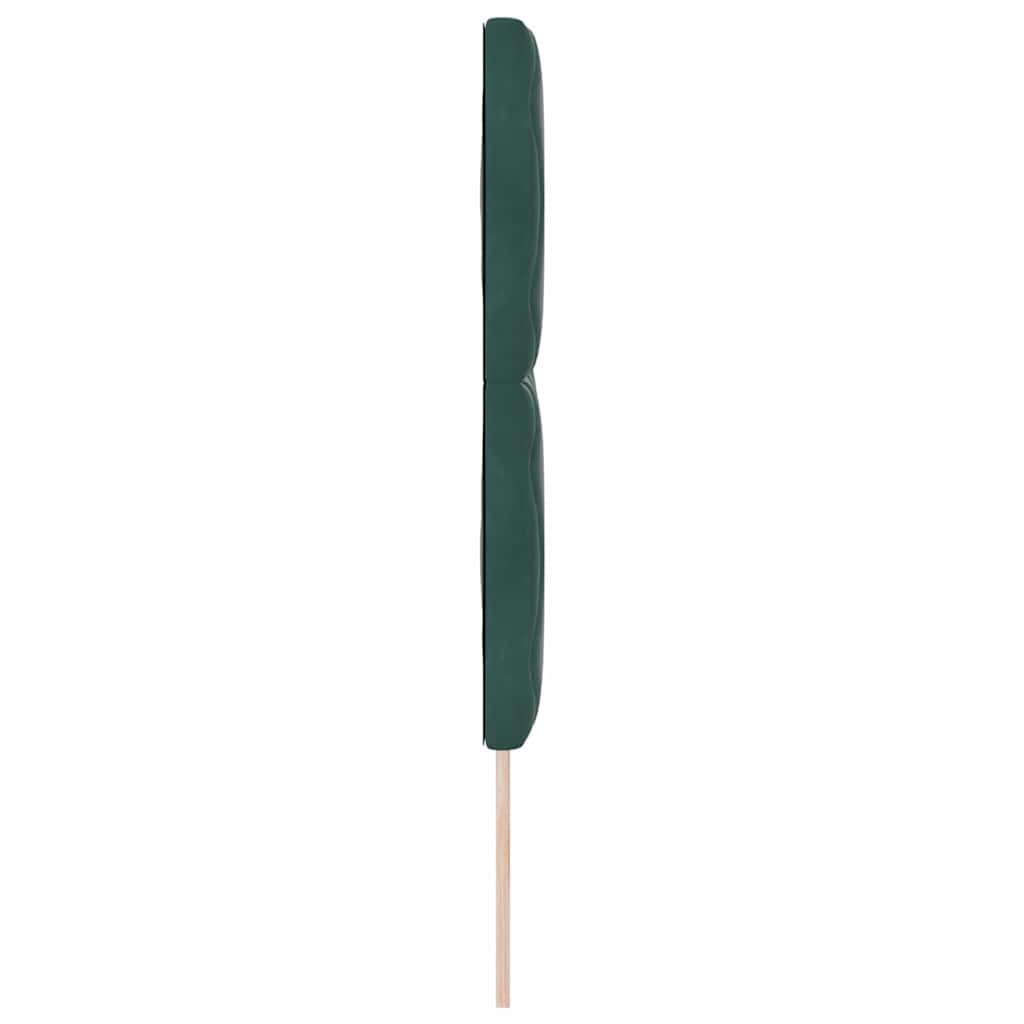 LED sengegavl Mørkegrøn 144 cm Fløjl