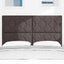 LED sengegavl Brun 160 cm Stof