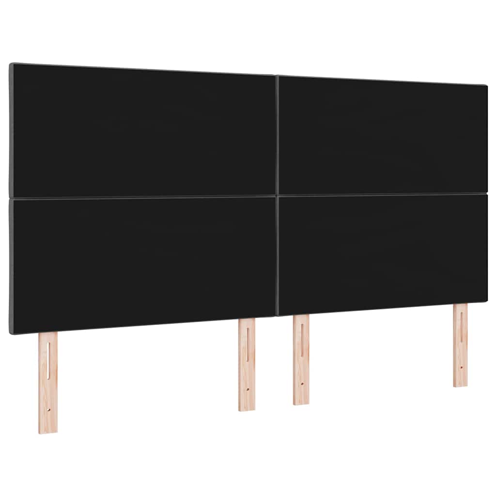 LED sengegavl Grå 180 cm Stof