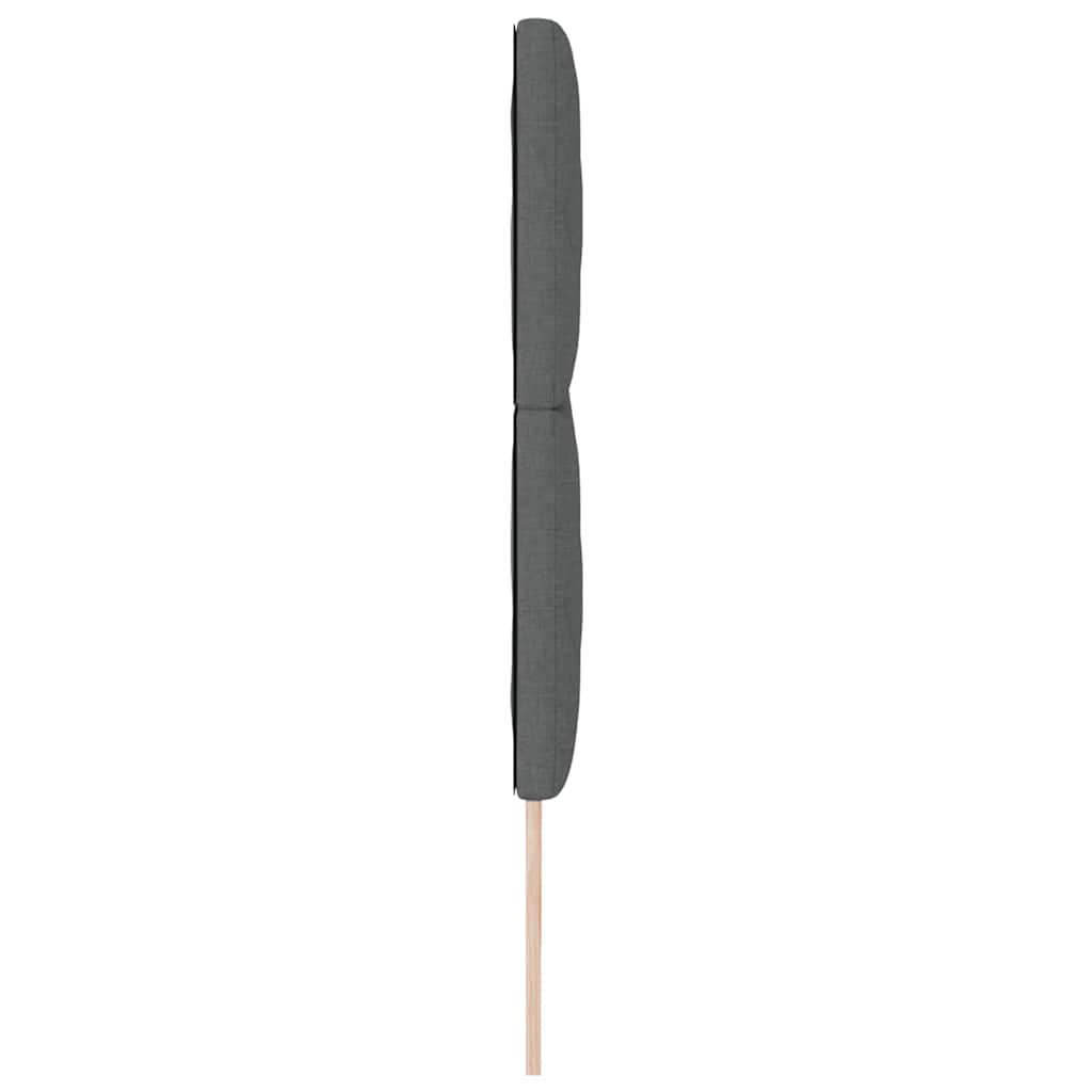 LED sengegavl Grå 180 cm Stof