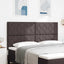 LED sengegavl Brun 180 cm Stof