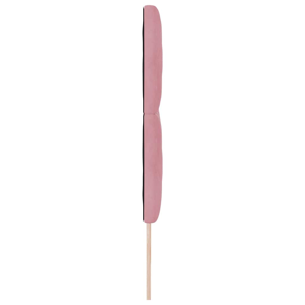 LED sengegavl Lyserød 180 cm Fløjl